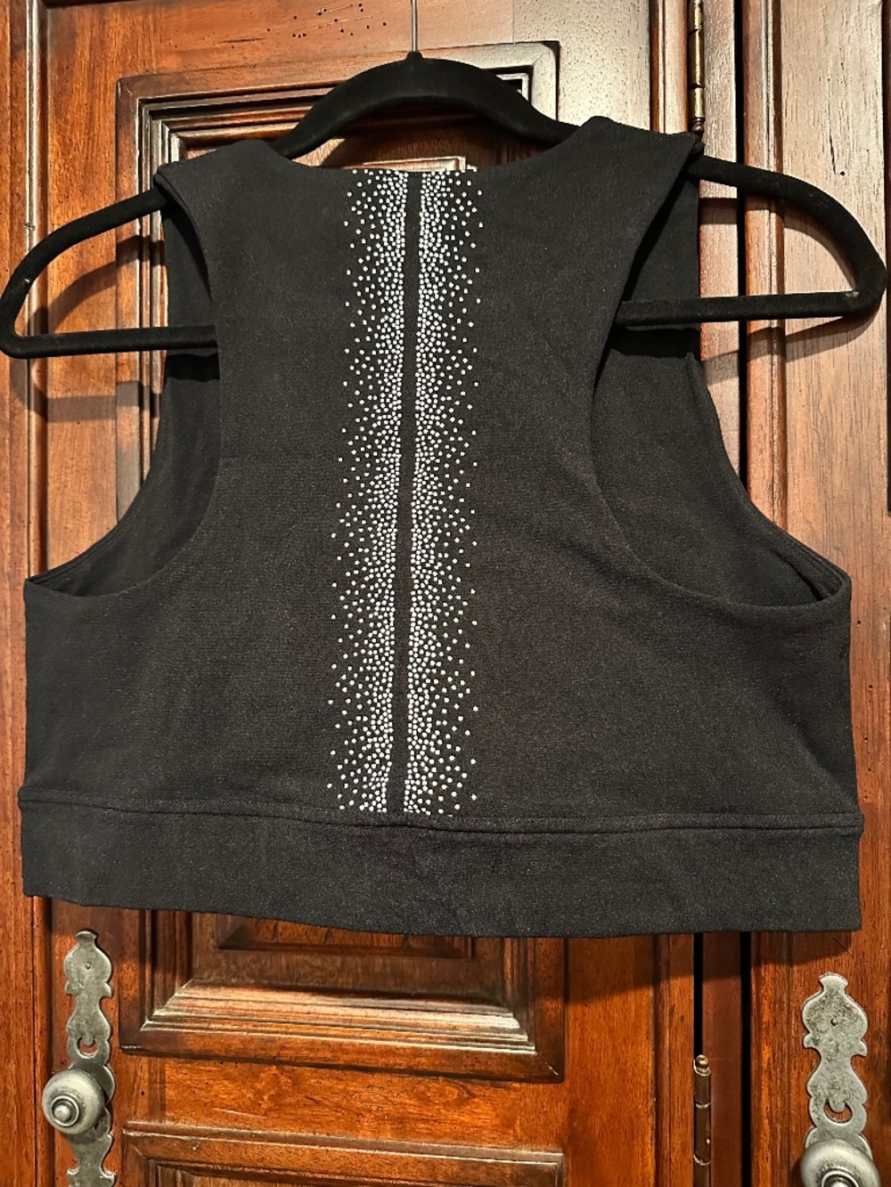3X 20-22 Women's FABLETICS Oaklyn Reflective Sculptknit Bra Black NO BOUNCE